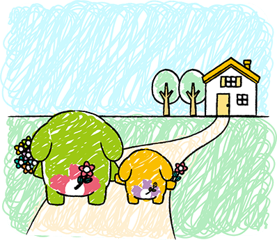 絵日記3コマ目