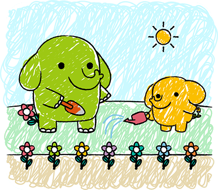 絵日記2コマ目