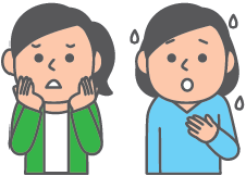 女性特有の体の悩みの画像