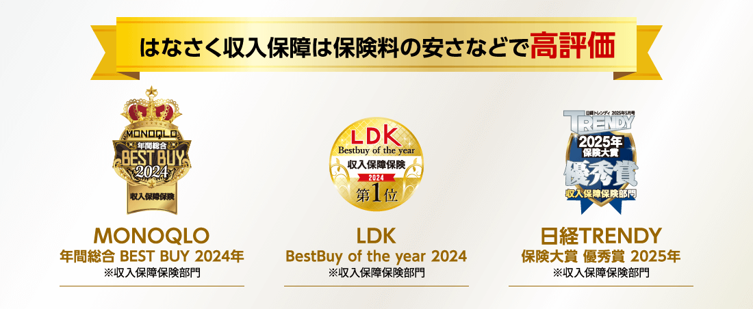 はなさく収入保障は保険料の安さなどで高評価