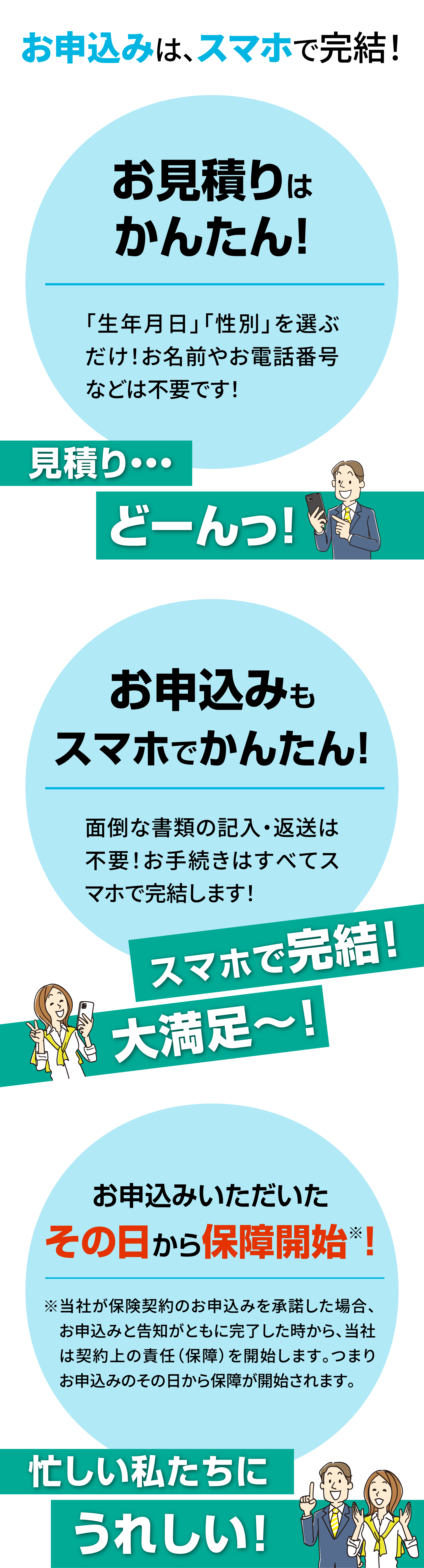 お申込みは、スマホで完結！の紹介画像