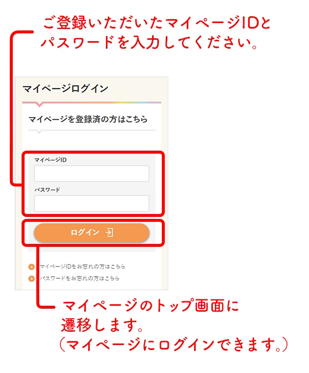 マイページログイン完了画像